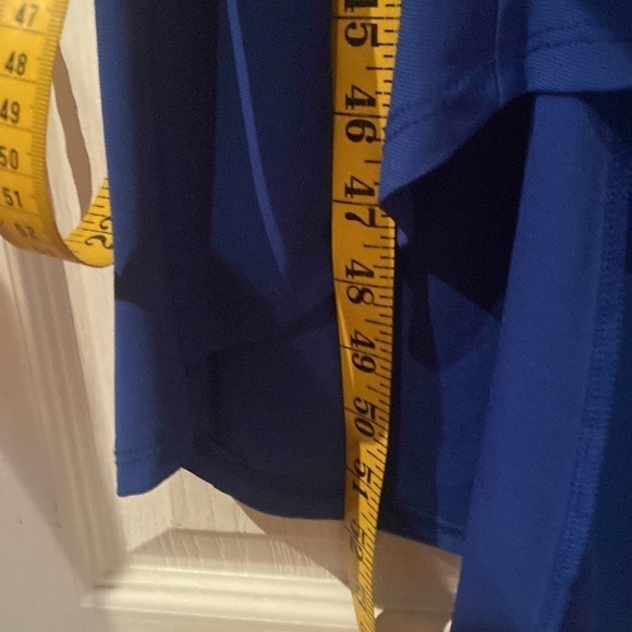 NY collection size S royal blue short sleeve cold shoulder Hi low maxi dress NWT - Picture 9 of 9